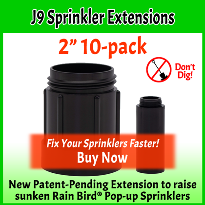 2 inch 10-pack J9 Sprinkler Extensions for Rain Bird® pop-up sprinklers